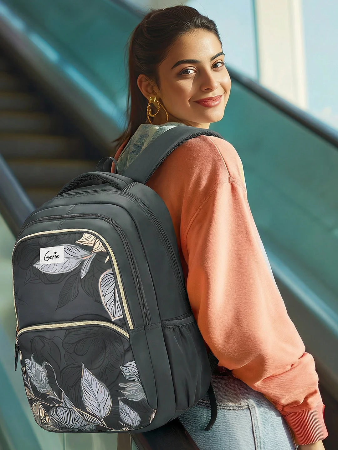 Canopy 36L Laptop Backpack With Raincover - Grey