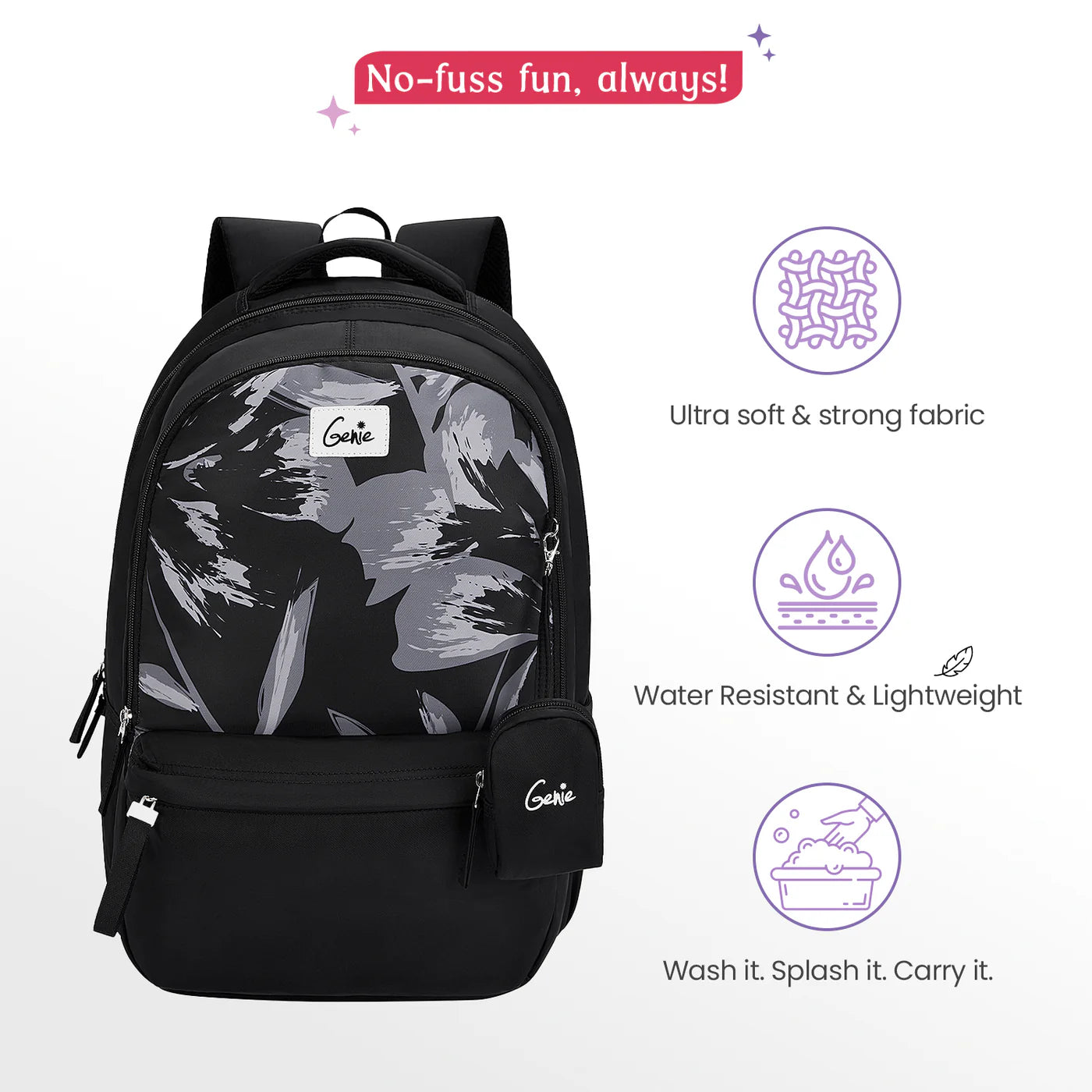 Genie Aria 40L Laptop Backpack With Raincover