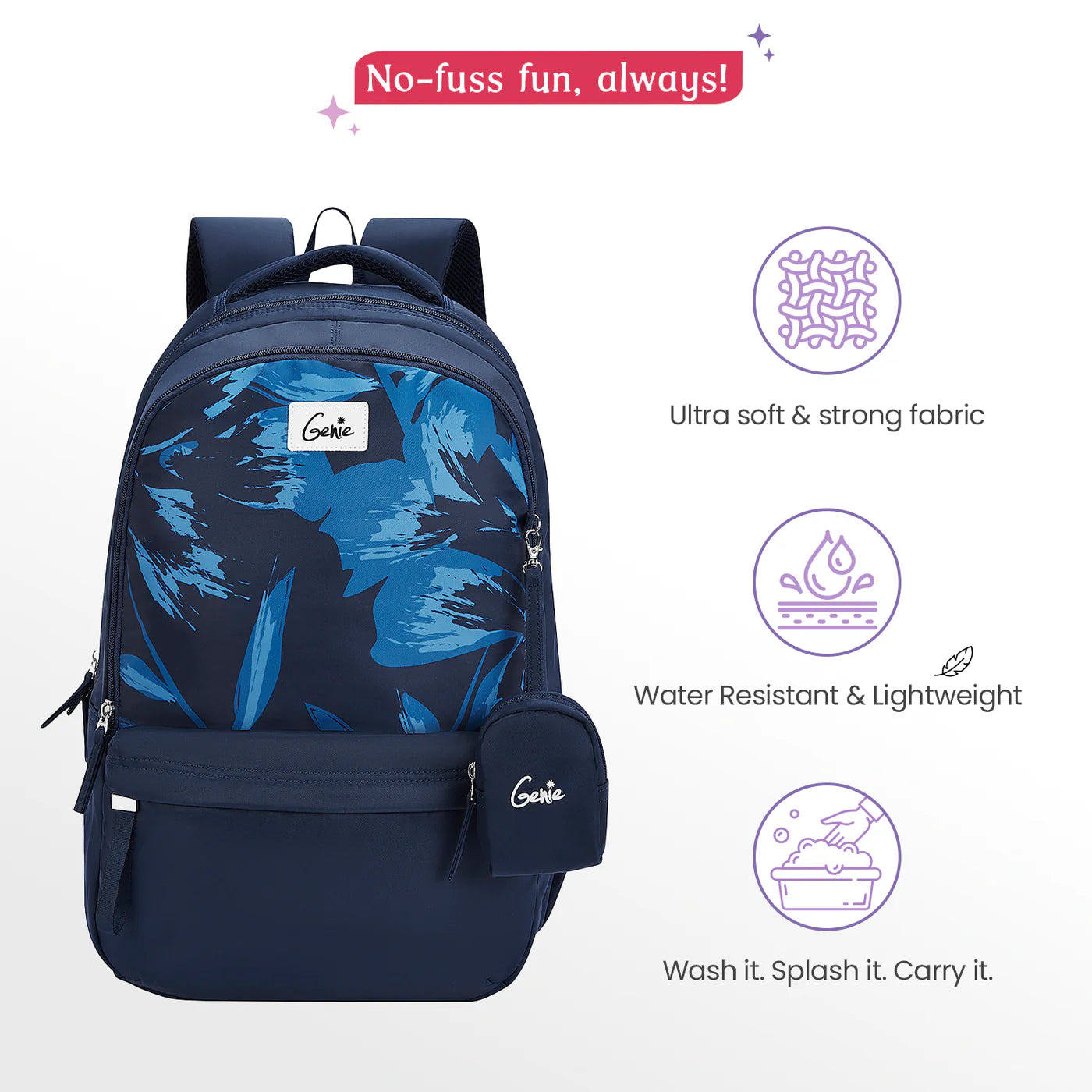 Genie Aria 40L Laptop Backpack With Raincover