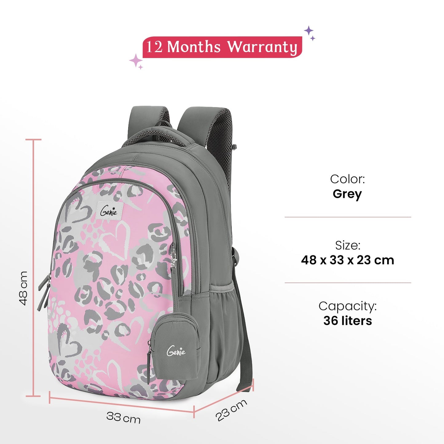 Genie Laena 36L Ash Backpack