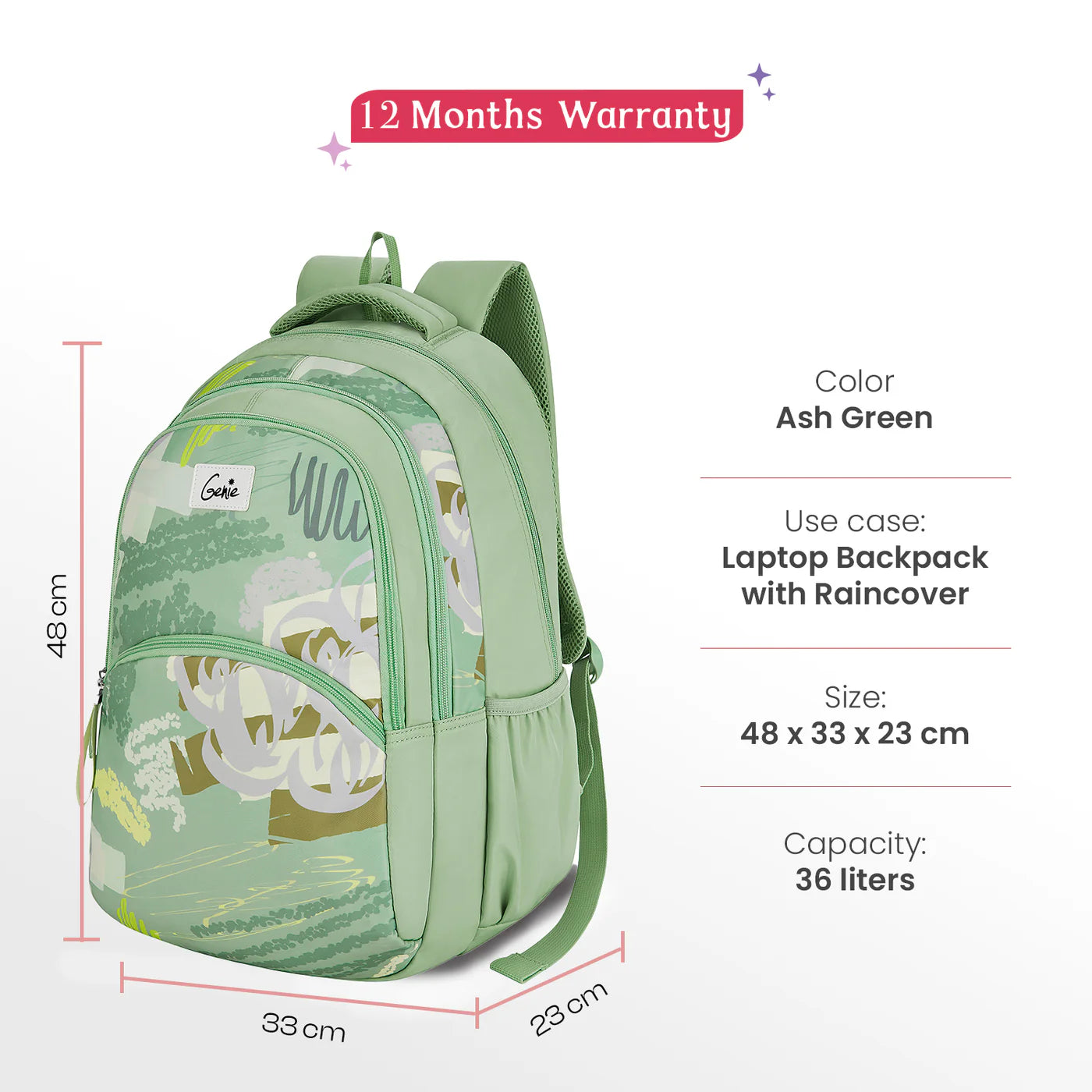Genie ORCHID 36L Laptop Backpack