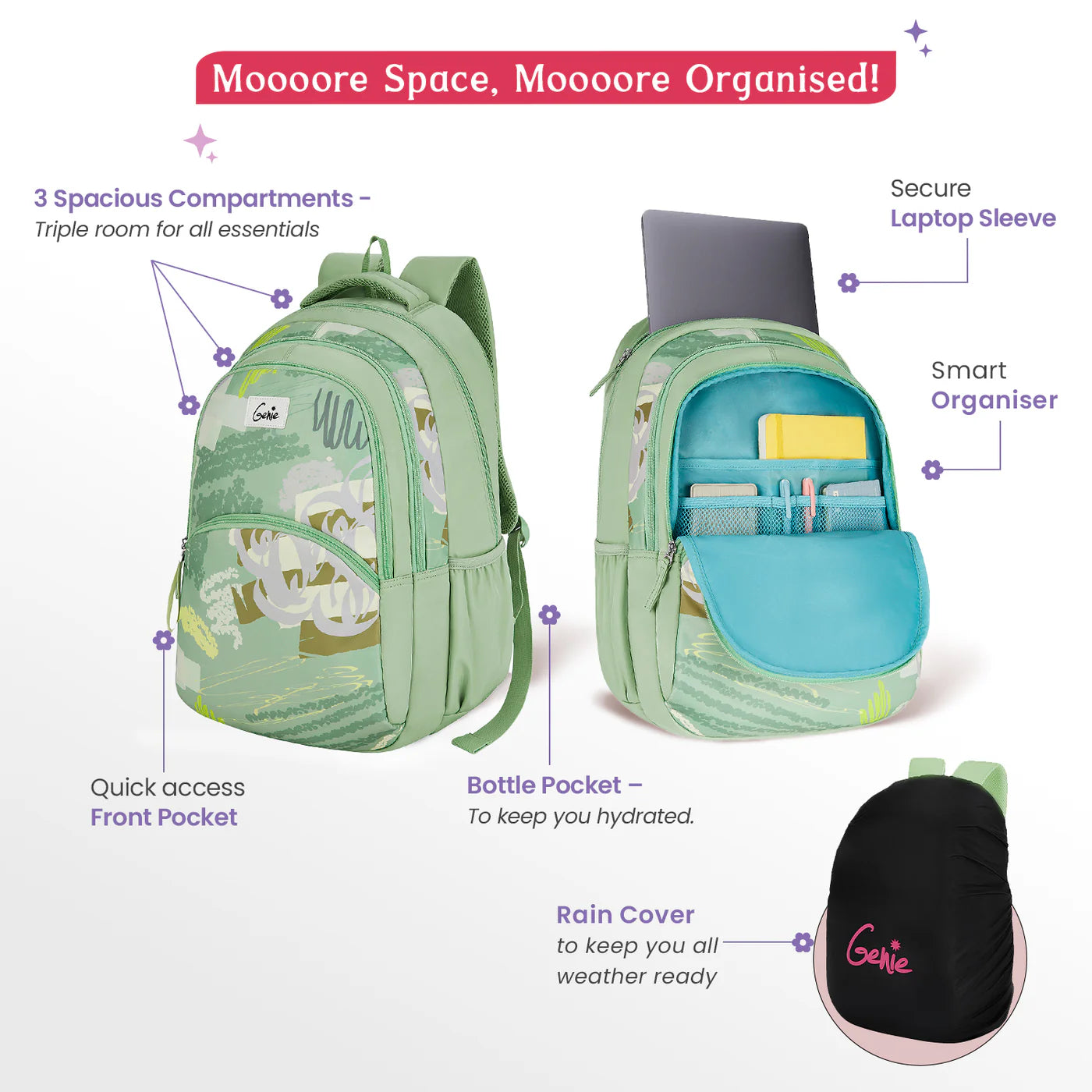 Genie ORCHID 36L Laptop Backpack