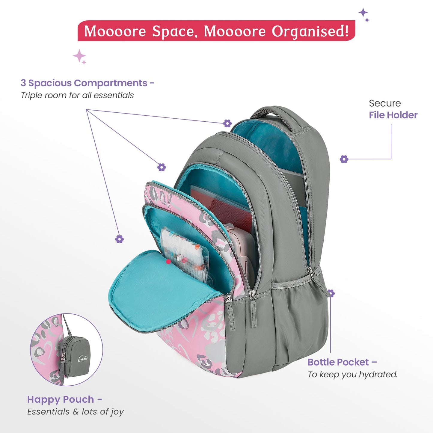 Genie Laena 36L Ash Backpack