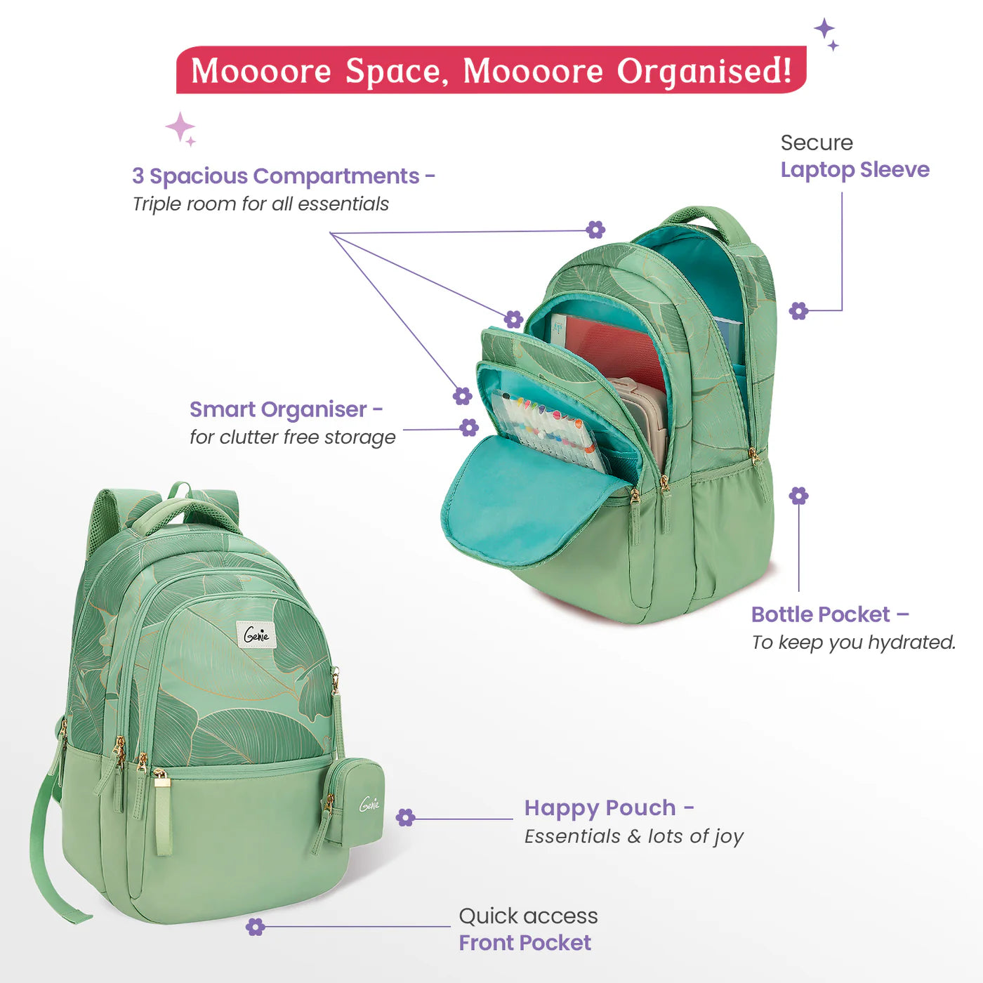 Genie Stardust 36L Laptop Backpack