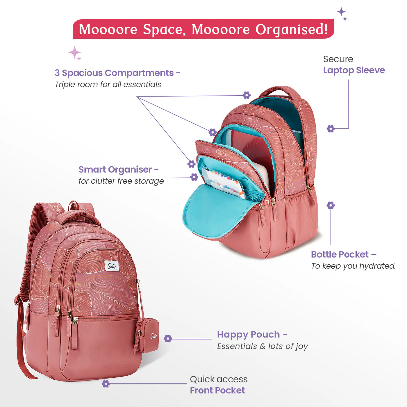 Genie Stardust 36L Laptop Backpack
