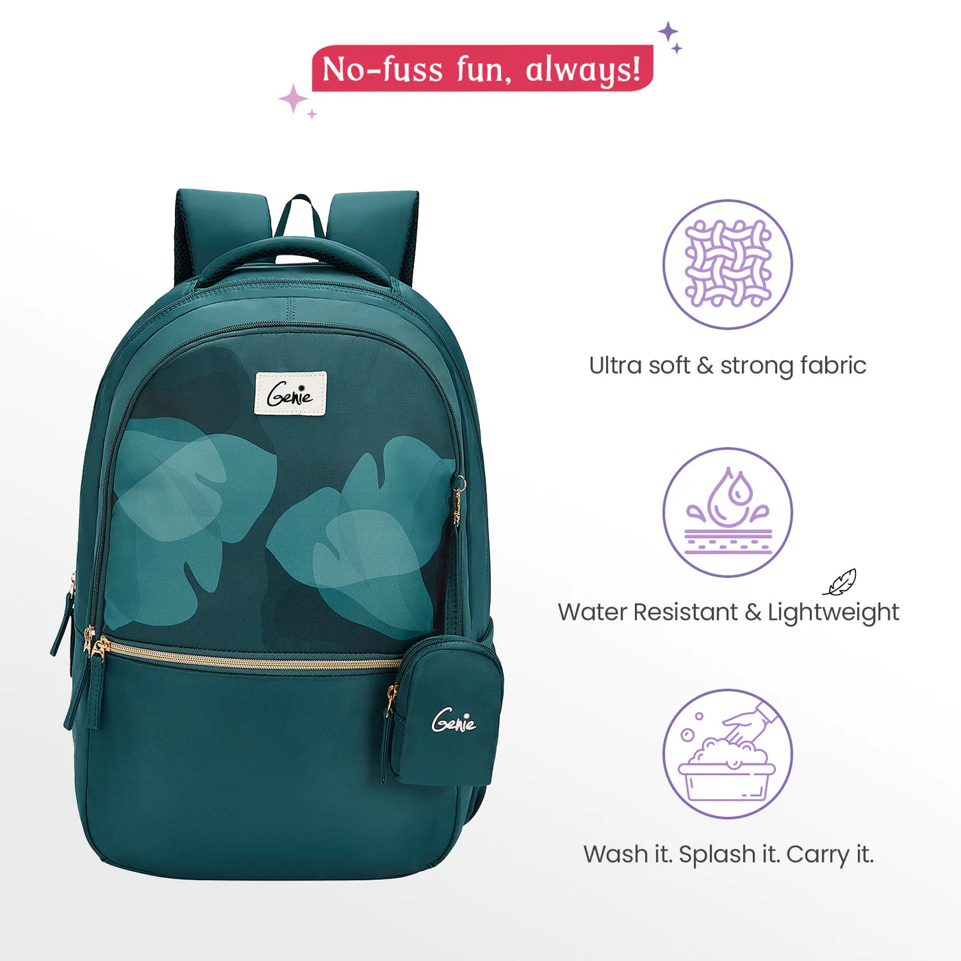 GENIE Esther 40L Laptop Backpack With Raincover