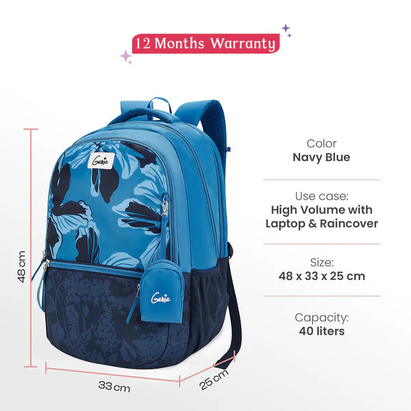 Genie Noah 40L Laptop Backpack With Raincover