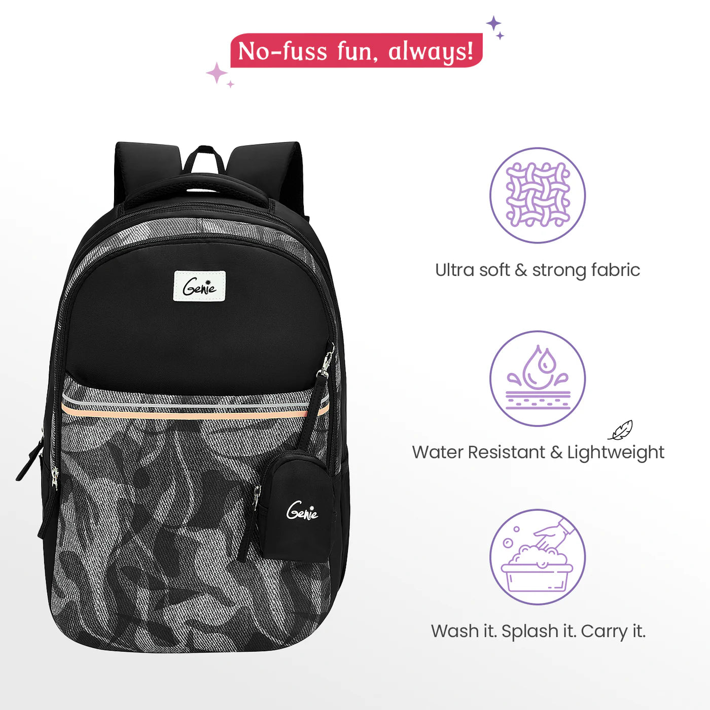 Genie Zuri 40L Laptop Backpack With Raincover