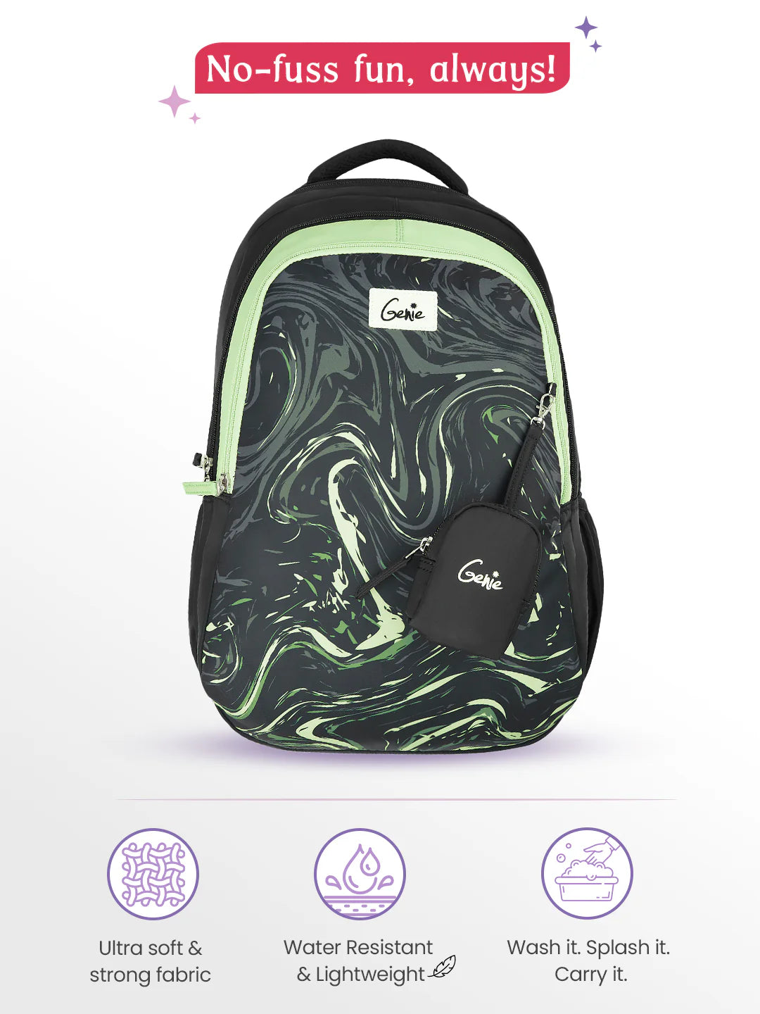 Aqualit 36L School Backpack - Black