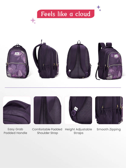 Canopy 36L Laptop Backpack With Raincover - Wine Red