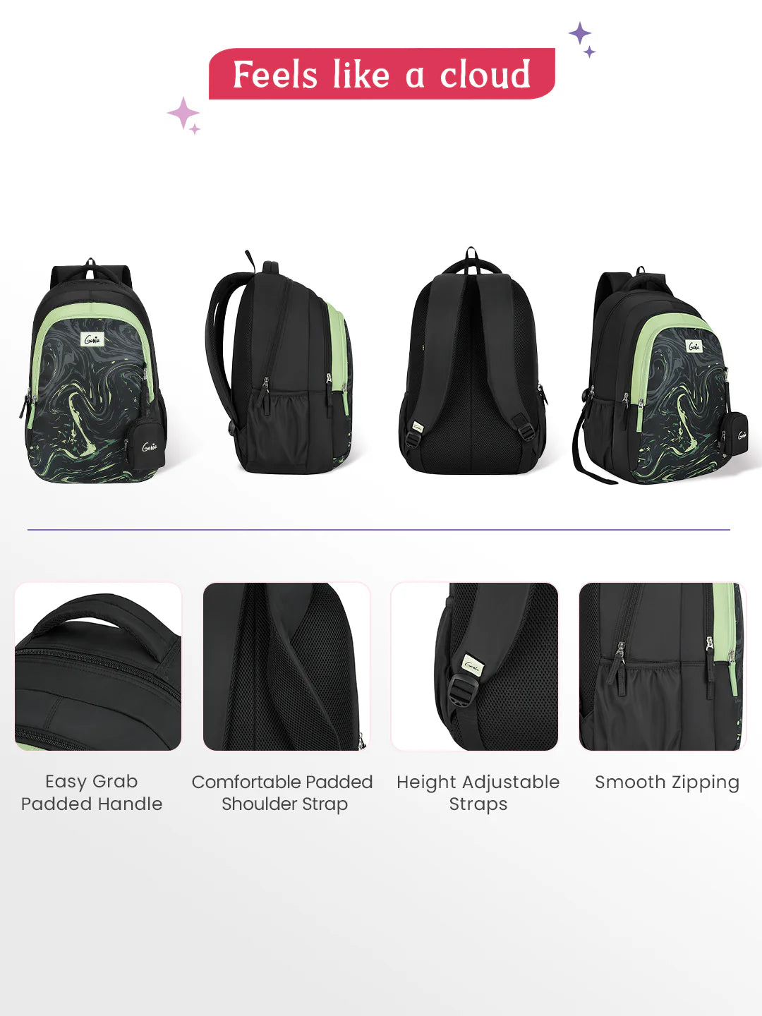 Aqualit 36L School Backpack - Black