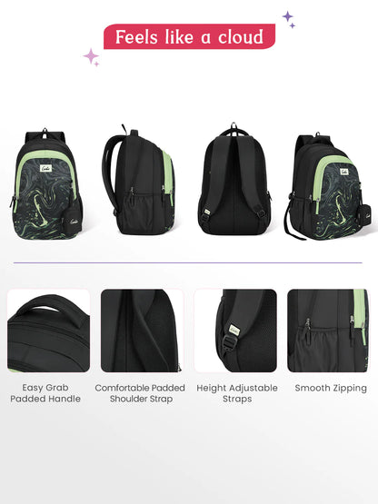Aqualit 36L School Backpack - Black