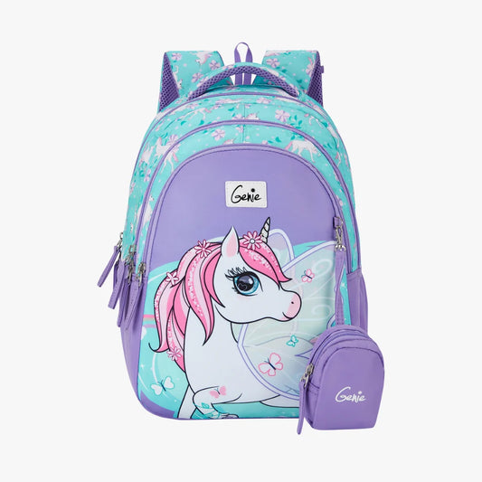 GENIE Magic Unicorn Small Backpack for Kids 20L