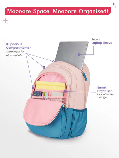 Celestia 36L Laptop Backpack - Bluish green