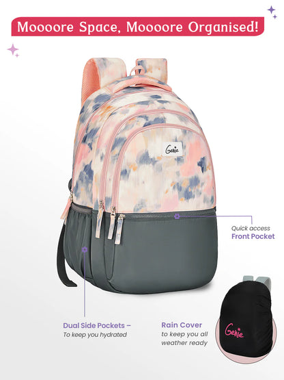 Serena 36L Laptop Backpack With Raincover - Grey
