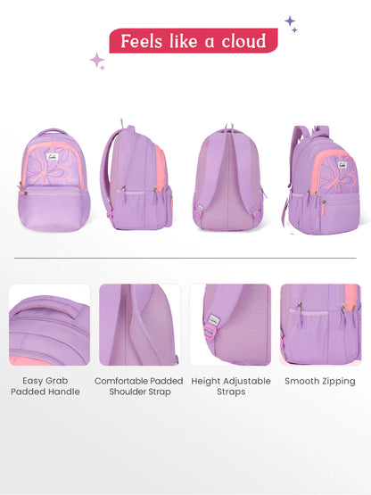 Rosalin 36L Laptop Backpack With Raincover - Lavender