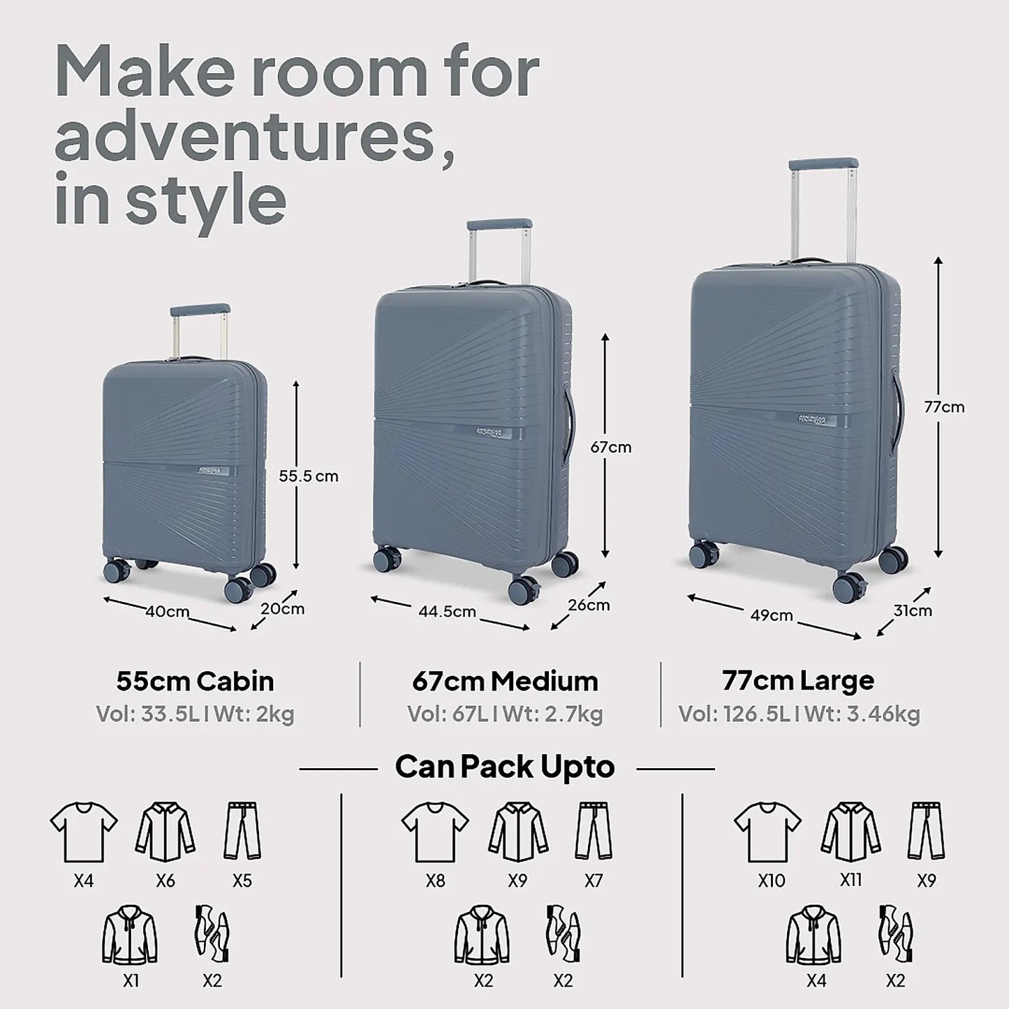 AMERICAN TOURISTER AIRCONIC LIGHTWEIGHT STROLLY