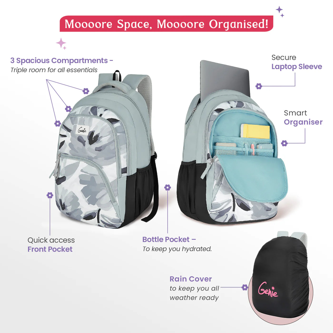 Genie RUBY 36L  Laptop Backpack
