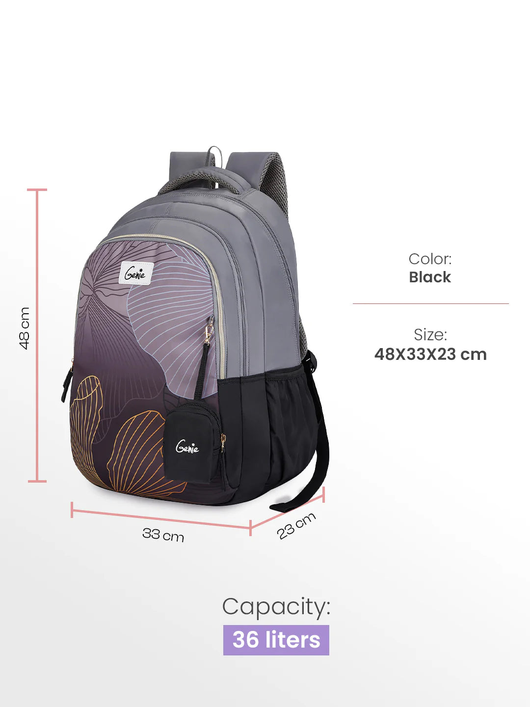 Emberlit 36L School Backpack - Black