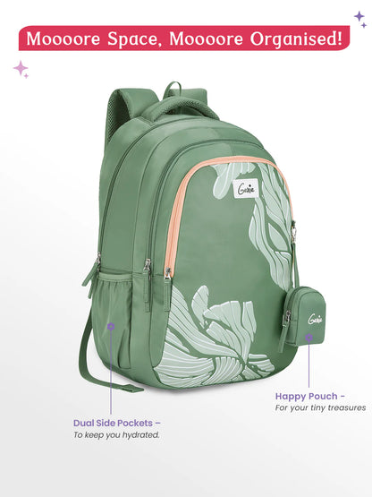 Mira 36L School Backpack - Sage Green