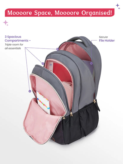 Emberlit 36L School Backpack - Black