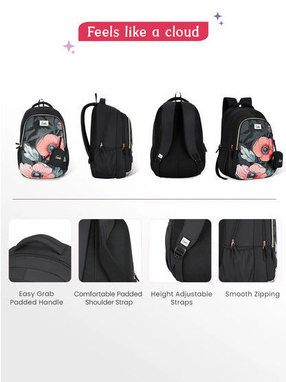 Aurela 36L School Backpack - Black